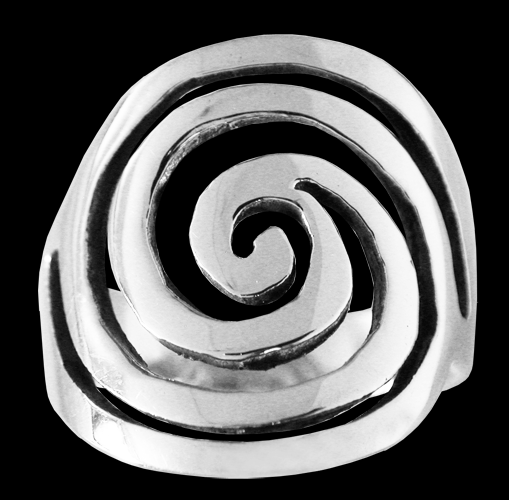 Spiralring i Äkta silver. - 2
