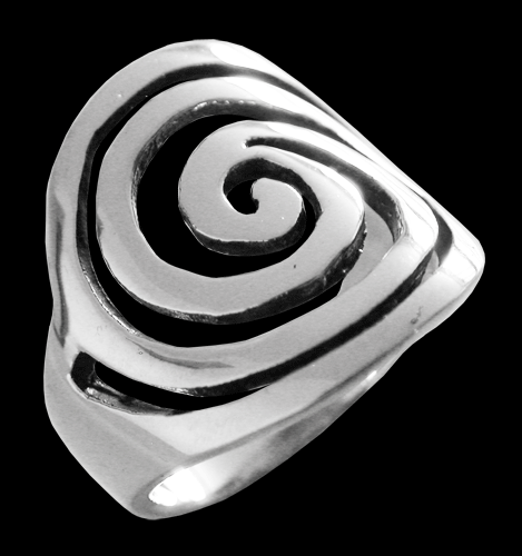 Spiralring i Äkta silver.