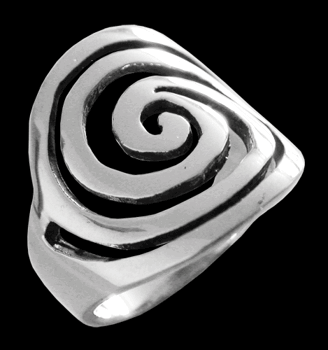 Spiralring i Äkta silver.