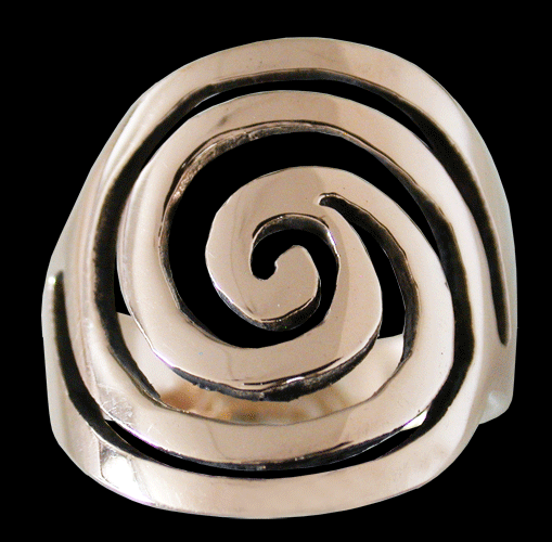 Spiralring i Brons. - 2