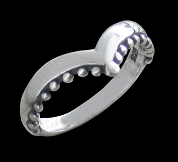Slät vacker silverring.