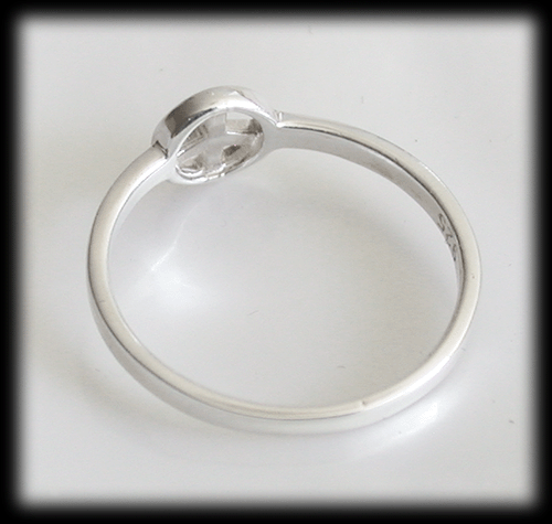 Liten PEACE ring i Äkta silver. - 3