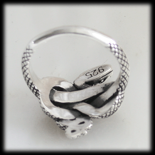 Silverring med kobra - En snygg ormring. - 3