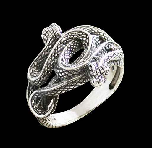 "Snakebite" ormring i Äkta silver. - 2