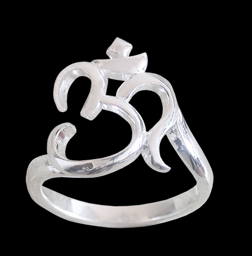 Enkel och nätt Ohm, Aum ring i Äkta silver. - 3
