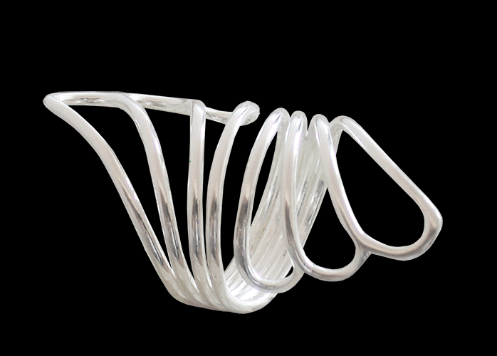 Elegant silver ring.