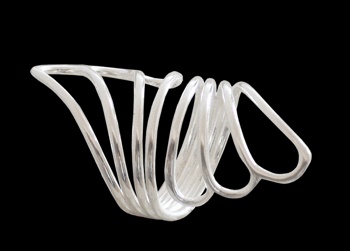 Elegant silver ring.