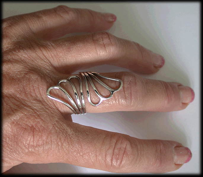 Elegant silver ring. - 3