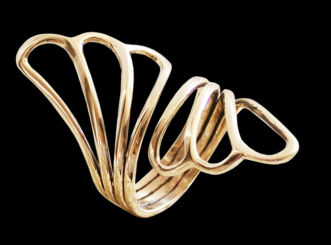 Elegant bronsring. - 2