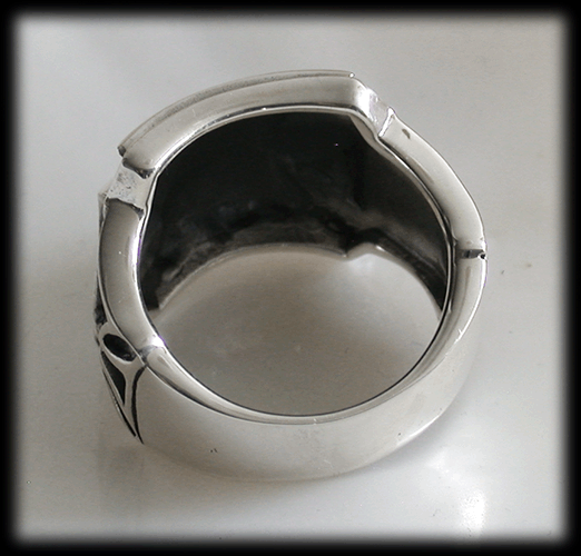 Stilren Malteserkors ring i Äkta silver. - 5