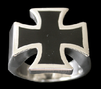 Malteserkors ring i Äkta silver. - 2