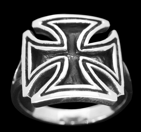 Malteserkors ring i Silver. - 2