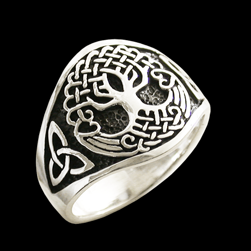 Livets träd i ring - Yggdrasil ring i Äkta silver. - 2