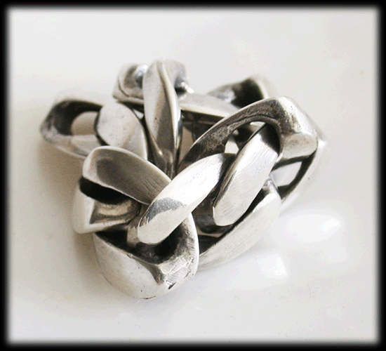 Ihop fällbar pansarlänk ring "one of a kind". - 3