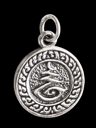 Liten Thailändsk Buddha i Äkta silver. - 2