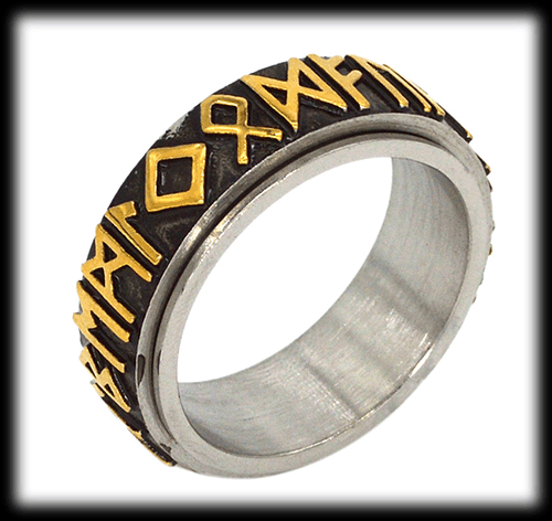 7.8 mm. Guldpläterad spinner ring med runraden. - 2