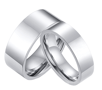 8 mm. Blank stålring.