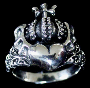Old school ring med hjärta i Äkta silver. - 2