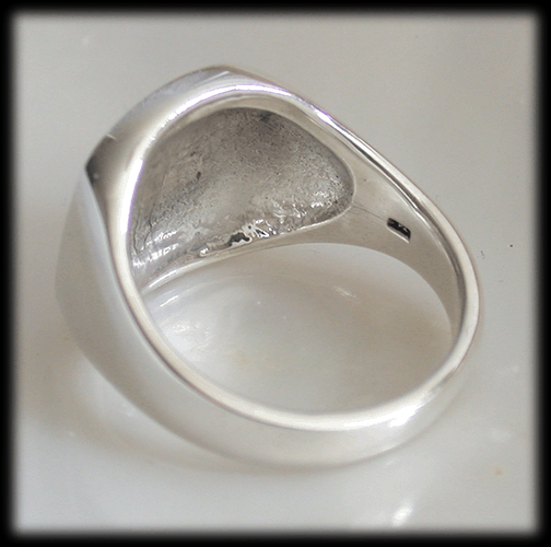 Traditionell klackring i Äkta silver. - 3