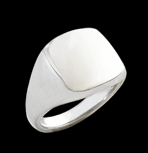 Traditionell klackring i Äkta silver.