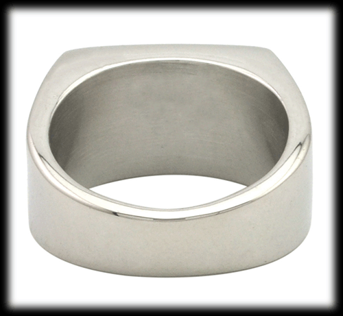 9 x 15 mm. Smal klackring i rostfritt stål. - 3