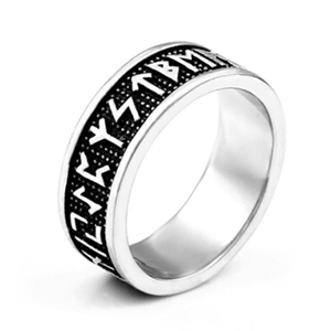 8 mm. Snygg keltisk ring i stål. - 2