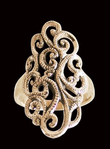 Fantastisk brons ring. - 3
