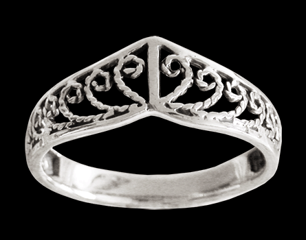 Vacker filigran ring i Äkta silver. - 2
