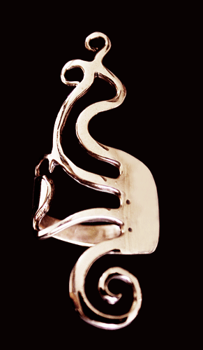 Gaffel ring i Brons - 2