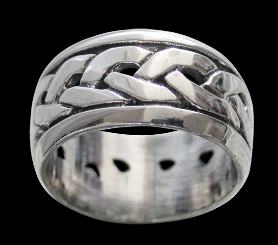 11 mm. Flätad ring. - 3