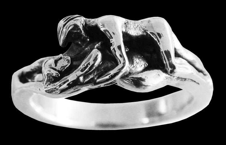 Missionär erotisk ring i Äkta silver. - 2