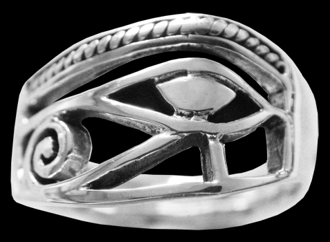Ring med Horus öga i Äkta silver. - 2