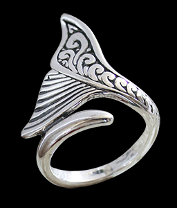 "Love dolphines" delfin ring i Äkta silver.