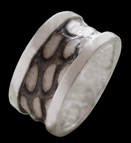 Kobra ring i Äkta silver.