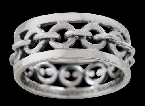 Ankarlänk ring i Äkta silver. - 2