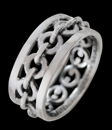 Ankarlänk ring i Äkta silver.