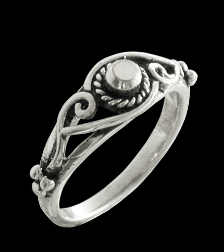 Pärlemor ring i Äkta silver. - 2
