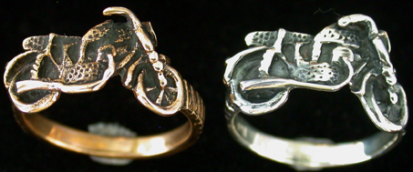 MC ring i Äkta silver. - 2