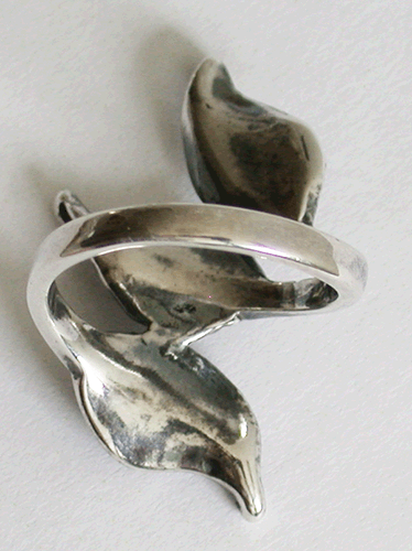 "Love spring" Silverring med vårkänslor. - 3