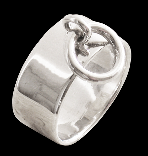 7.8 mm. O-ring i Äkta silver. - 2
