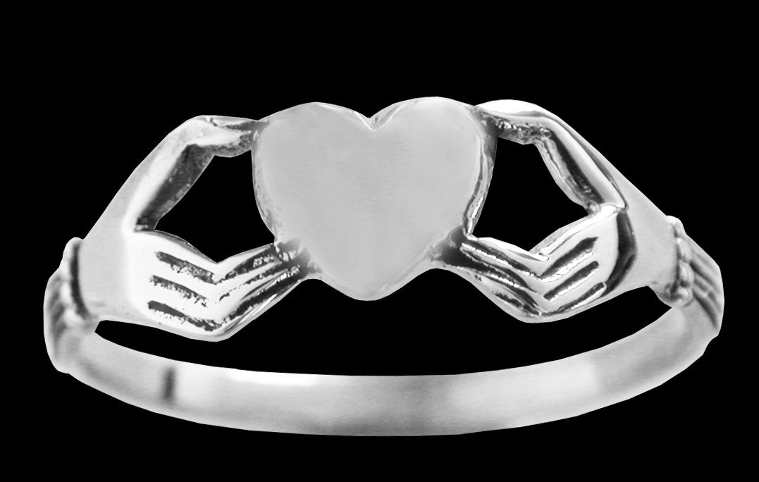 Liten Claddagf ring. - 2