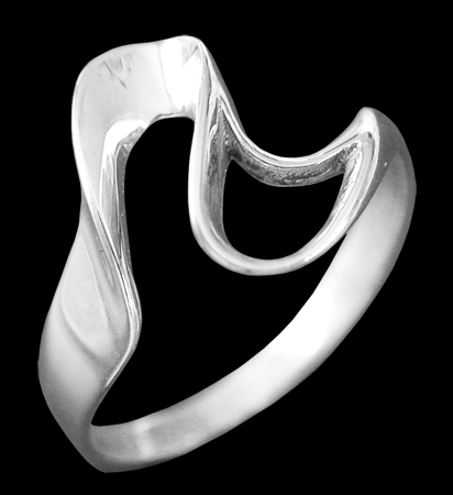 Vacker ring i Silver.