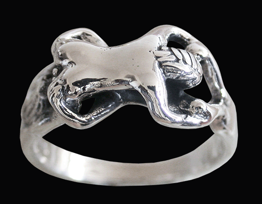 69:an. Erotisk ring i Äkta silver. - 3