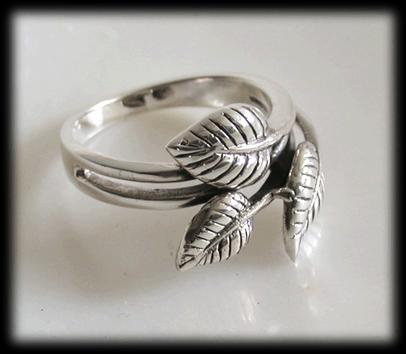 "Vårkänslor" ring i Äkta silver. - 2