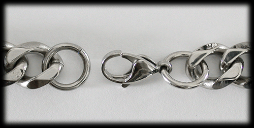 15 mm. Pansarlänk ståhalsband. - 2