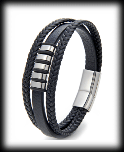 Vackert läderarmband i Äkta läder. - 2