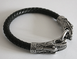 Drake armband i Äkta läder. - 2