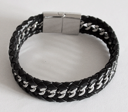 Kaxigt läderarmband. - 3