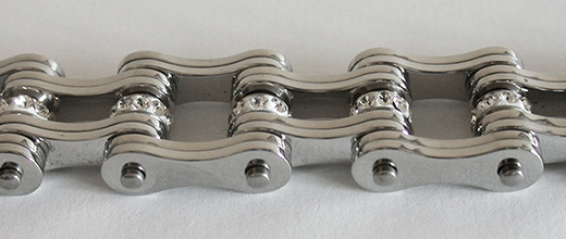 19 mm. Blank. MC Armband med bling. - 2