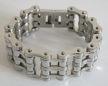 26 mm. Blank. MC Armband i stål.